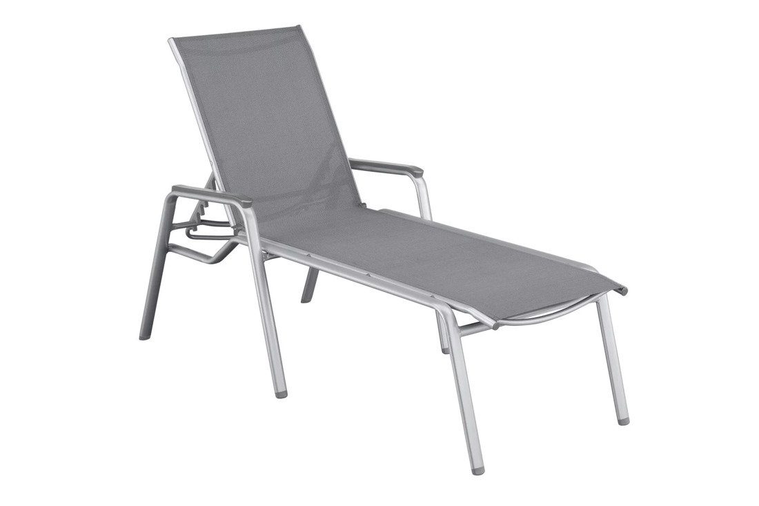 KETTLER Gartenliege Kettler Cirrus Stapelliege anthrazit / anthrazitgrau